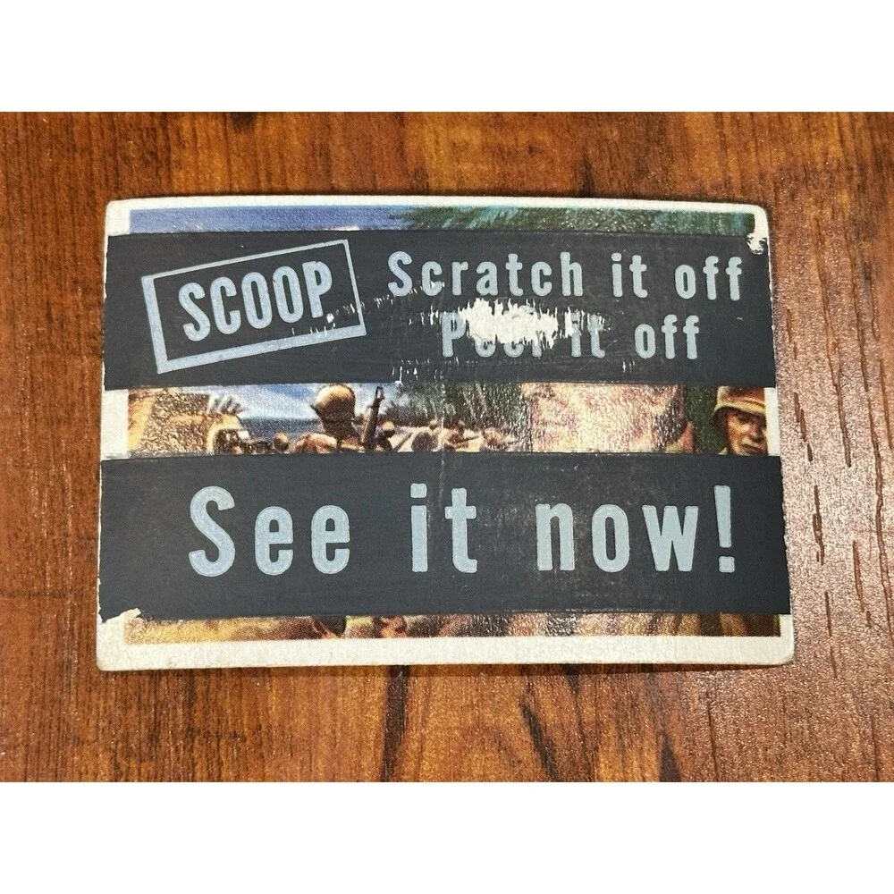 Lot of (3) 1954 Topps Scoop #33, 36, 40 MacArthur Land Rush Joe Louis w/ Coating